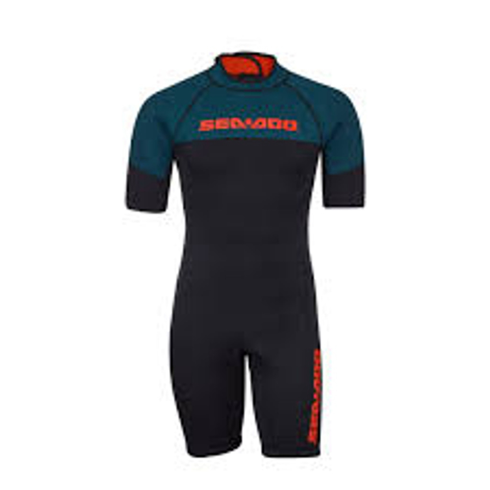 MEN'S BLUE SEA-DOO ESCAPE SHORTY WETSUIT - MEDIUM